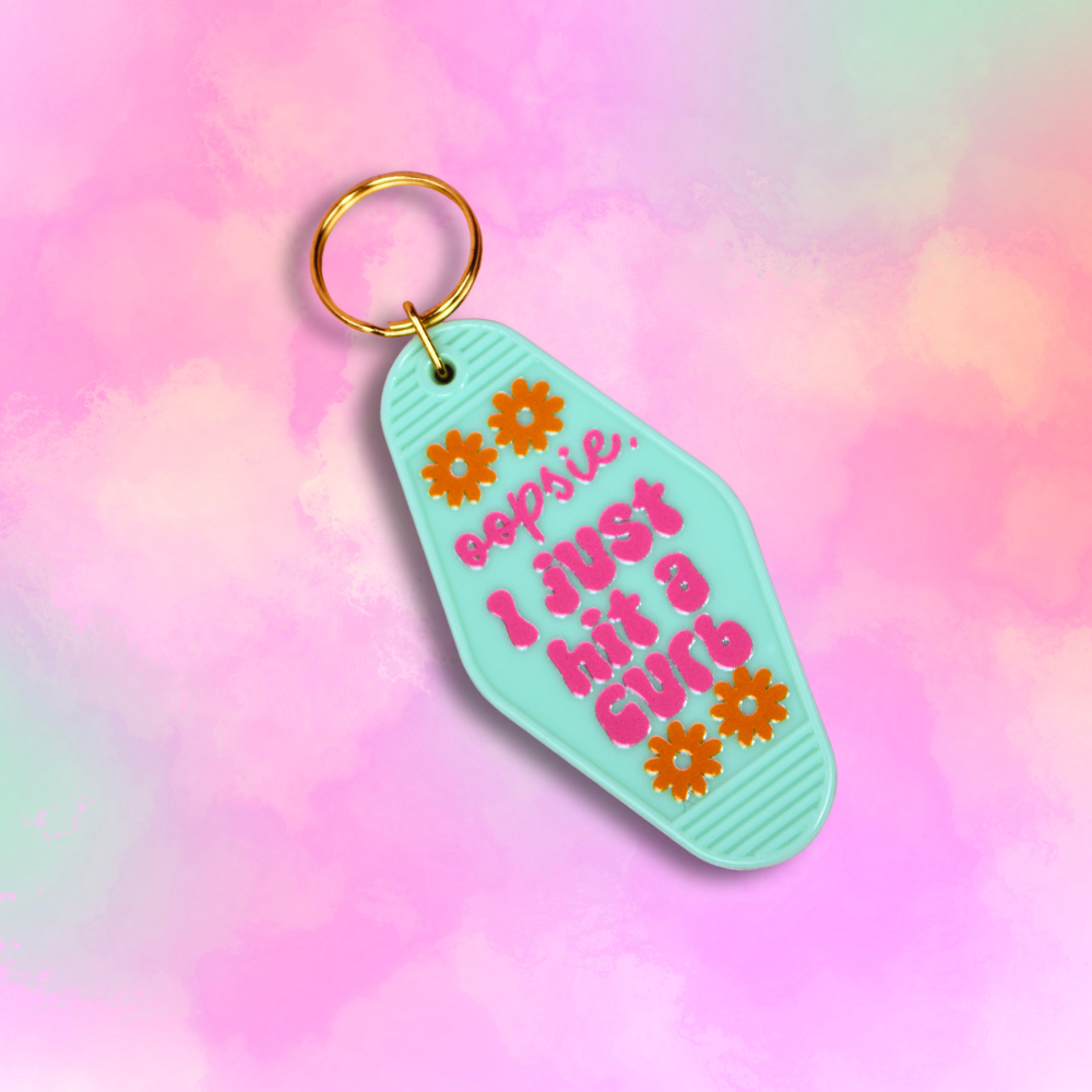 Oopsie I Just Hit A Curb Keychain