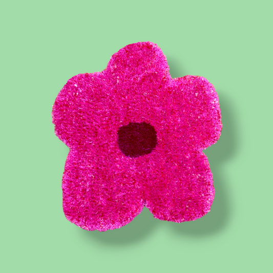 Pink Flower Rug