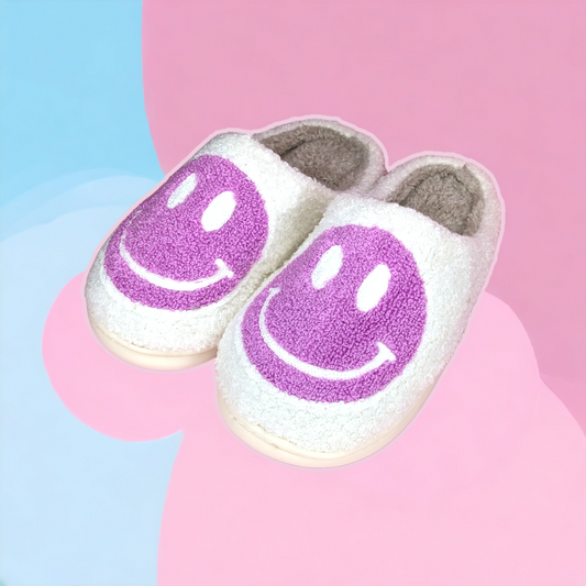 Purple Smile Slippers