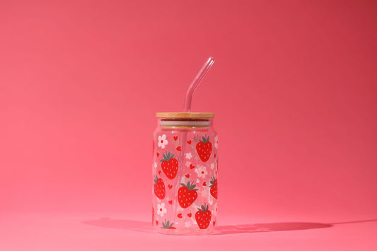 Strawberry Fields Glass Cup