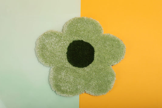 Green Flower Rug